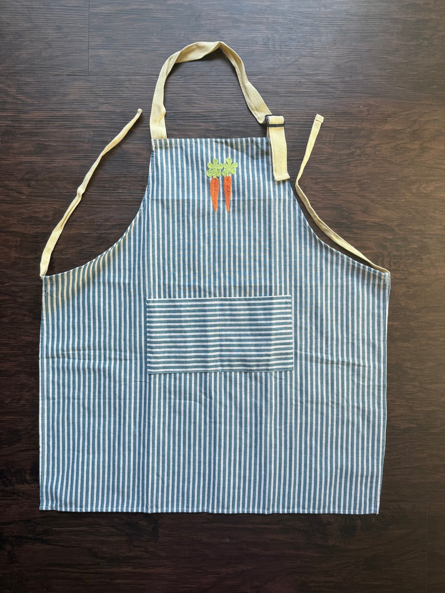 Carrot Striped Apron