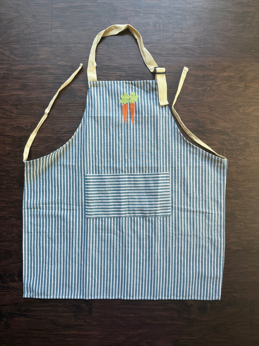 Carrot Striped Apron
